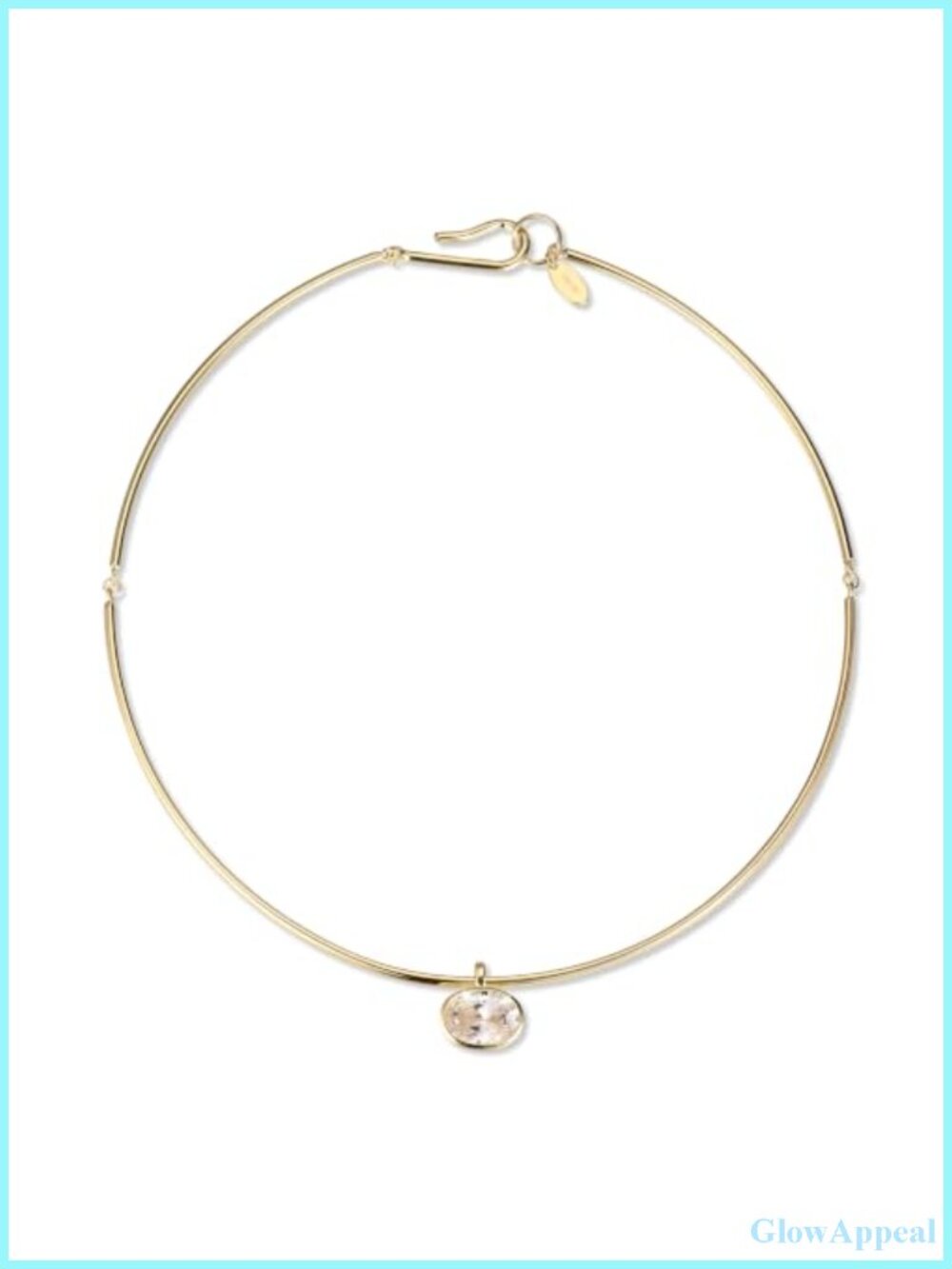 14k Gold Plated Cubic Zirconia Collar Choker Necklace Women Minimalist